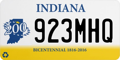 IN license plate 923MHQ
