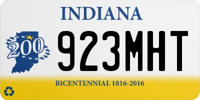 IN license plate 923MHT