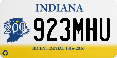IN license plate 923MHU