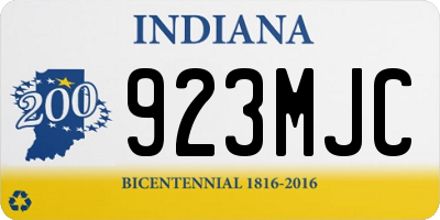 IN license plate 923MJC