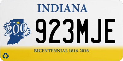 IN license plate 923MJE