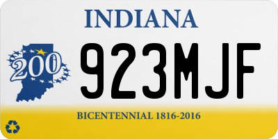IN license plate 923MJF