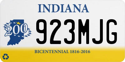IN license plate 923MJG