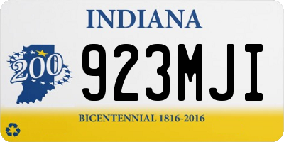 IN license plate 923MJI