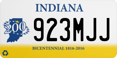 IN license plate 923MJJ