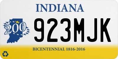 IN license plate 923MJK