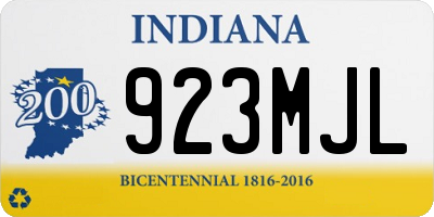 IN license plate 923MJL