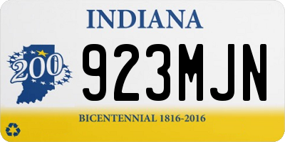 IN license plate 923MJN