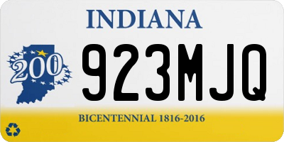IN license plate 923MJQ
