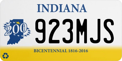 IN license plate 923MJS
