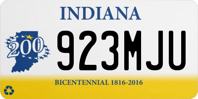 IN license plate 923MJU