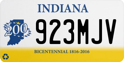 IN license plate 923MJV