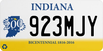 IN license plate 923MJY