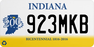 IN license plate 923MKB