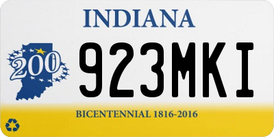 IN license plate 923MKI
