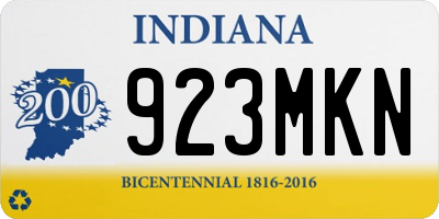 IN license plate 923MKN