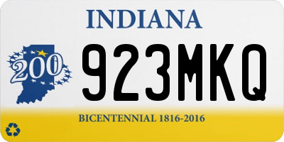 IN license plate 923MKQ