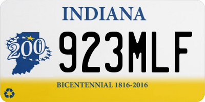 IN license plate 923MLF
