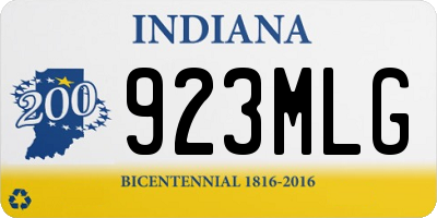 IN license plate 923MLG