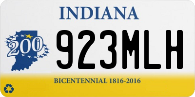 IN license plate 923MLH