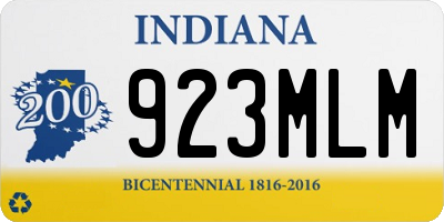 IN license plate 923MLM