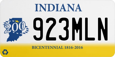 IN license plate 923MLN