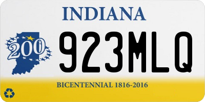 IN license plate 923MLQ