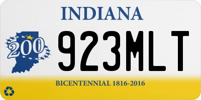IN license plate 923MLT