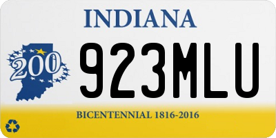 IN license plate 923MLU