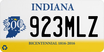 IN license plate 923MLZ