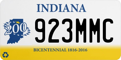 IN license plate 923MMC