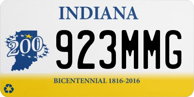IN license plate 923MMG