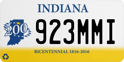 IN license plate 923MMI