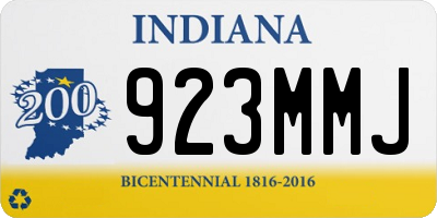 IN license plate 923MMJ