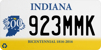 IN license plate 923MMK