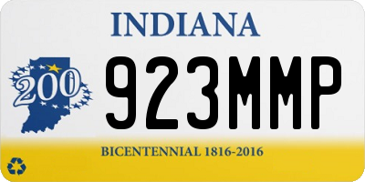 IN license plate 923MMP