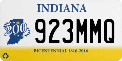 IN license plate 923MMQ