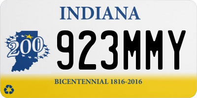 IN license plate 923MMY
