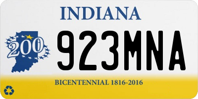 IN license plate 923MNA