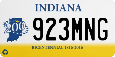 IN license plate 923MNG