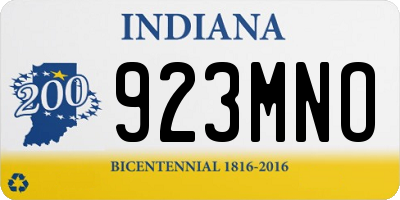 IN license plate 923MNO