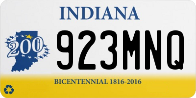 IN license plate 923MNQ