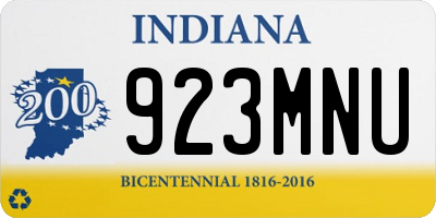 IN license plate 923MNU