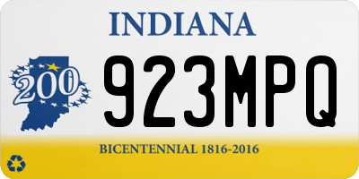 IN license plate 923MPQ