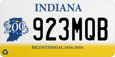 IN license plate 923MQB