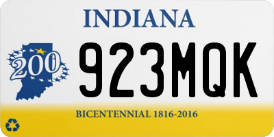 IN license plate 923MQK