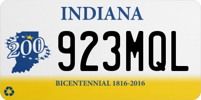 IN license plate 923MQL