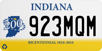 IN license plate 923MQM