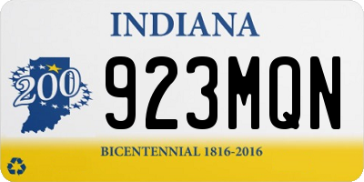 IN license plate 923MQN