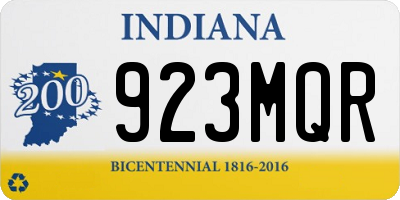 IN license plate 923MQR